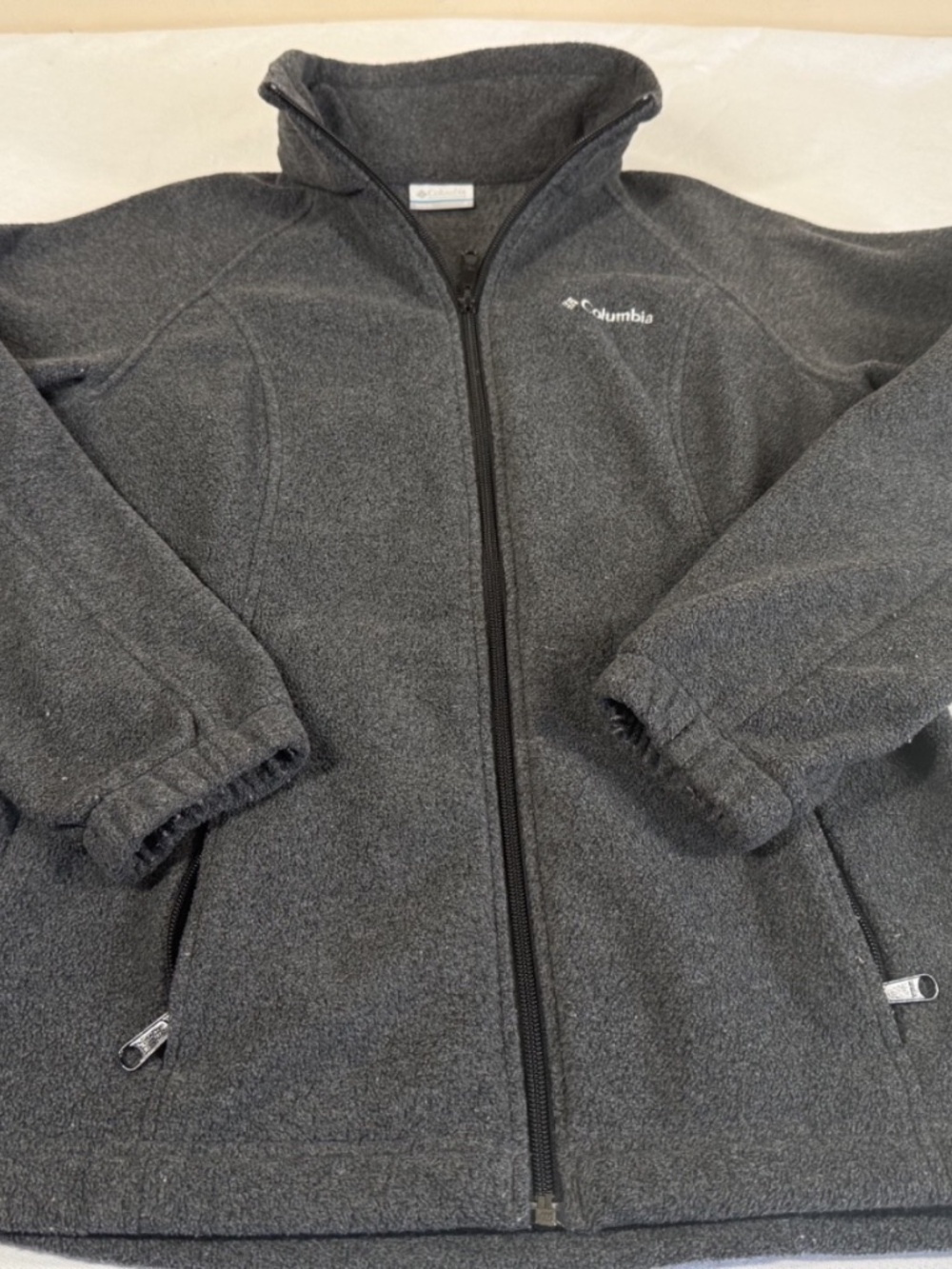 Columbia Women's Zip Up Fleece Jacket Size Small - Gray
